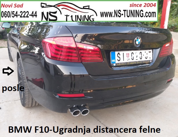 ugradnja distancer felne bmw f10 2015 godiste 5x120 duzi sraf 14x1.25 novi sad beograd